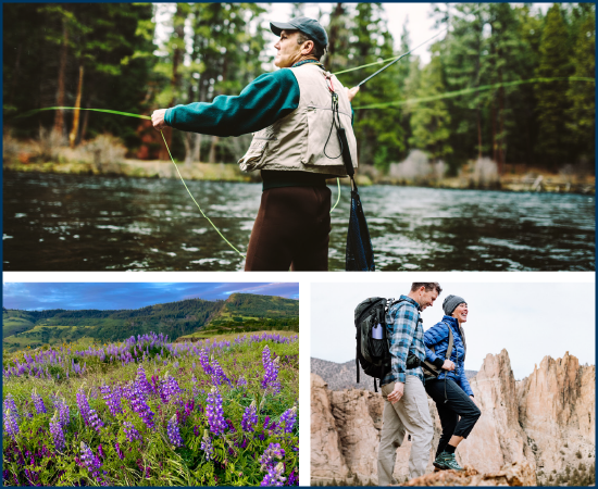 Blog image, outdoor activities in Central Oregon. 